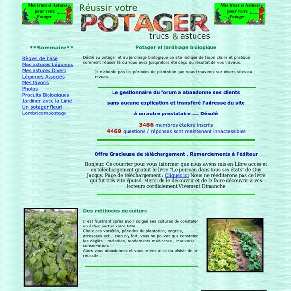 Réussir votre potager