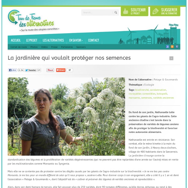 La jardinière qui voulait protéger nos semences