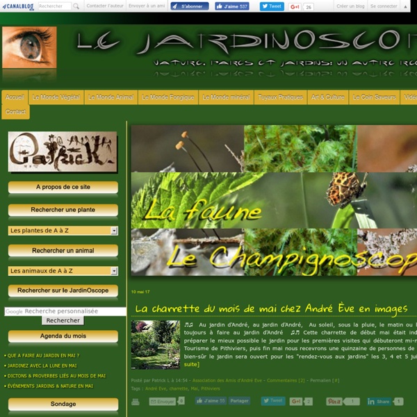 Le JardinOscope, toute la flore et la faune de nos parcs et jard