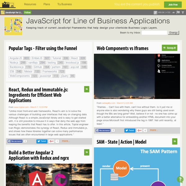 JavaScript for Line of Business Applications