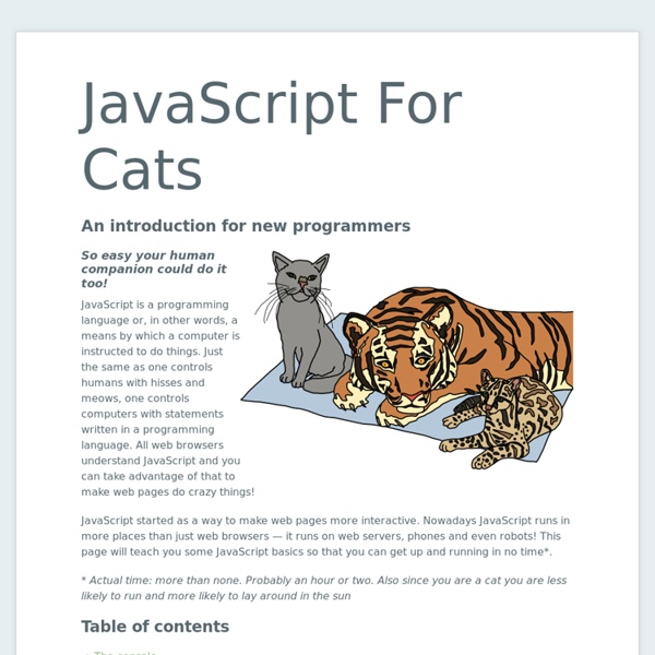 JavaScript for Cats