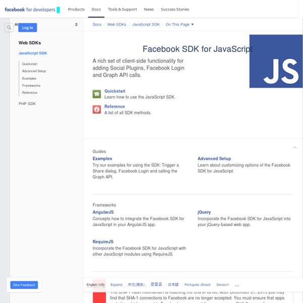 JavaScript SDK - Sviluppatori di Facebook