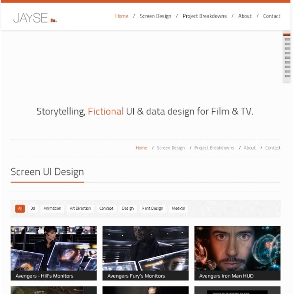 The Film UI and Screen Design work of Jayse Hansen