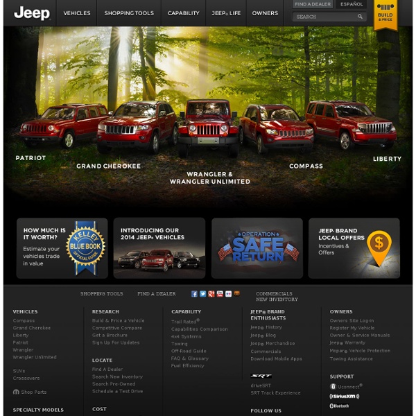 Official Jeep Site - 4x4 SUV, Sport Utility Vehicle