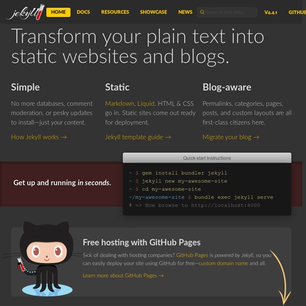 Transform your plain text into static websites and blogs