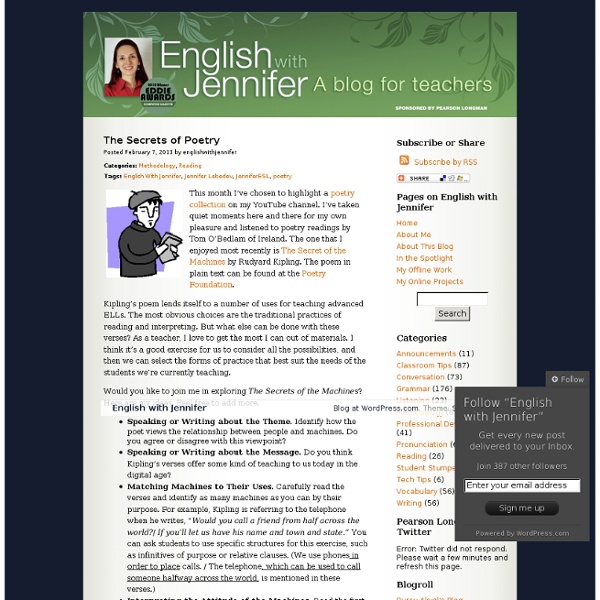 An English language blog for teachers