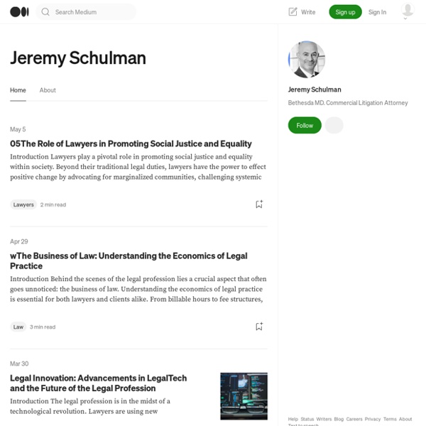 Jeremy Schulman – Medium