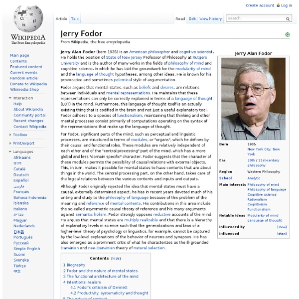 Jerry Fodor