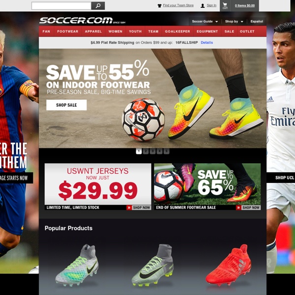 SOCCER.COM - Soccer Shoes, Soccer Jerseys, Soccer Balls, Soccer Cleats, Soccer Equipment, Soccer Boots, Shinguards