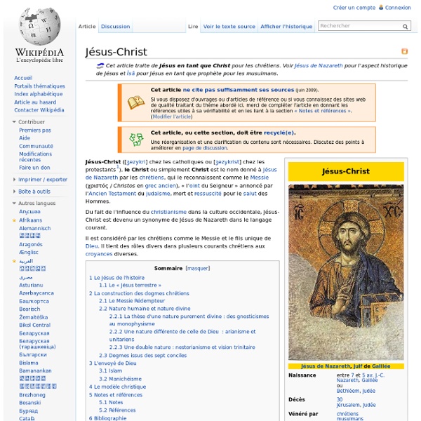 Jésus-Christ - Wikipédia - Nightly