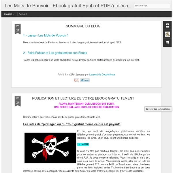 Les Mots de Pouvoir - Ebook gratuit Epub et PDF à télécharger - Fantasy Jeunesse