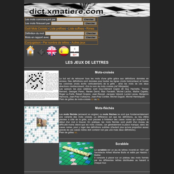 Jeux de lettres