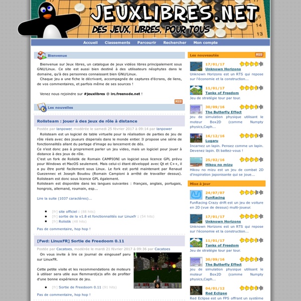 Jeux libres . net : game : GLtron