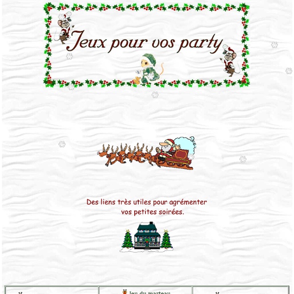 Jeux pour vos party - Jeux interactifs pour Noël
