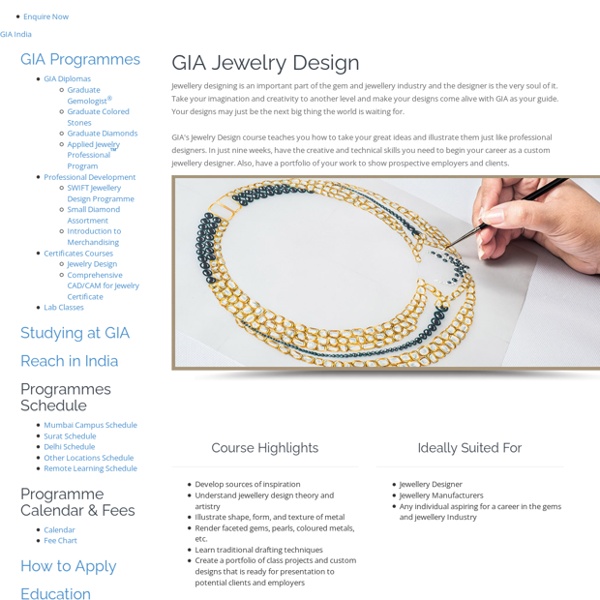 Advantages of Jewellery Designing Courses
