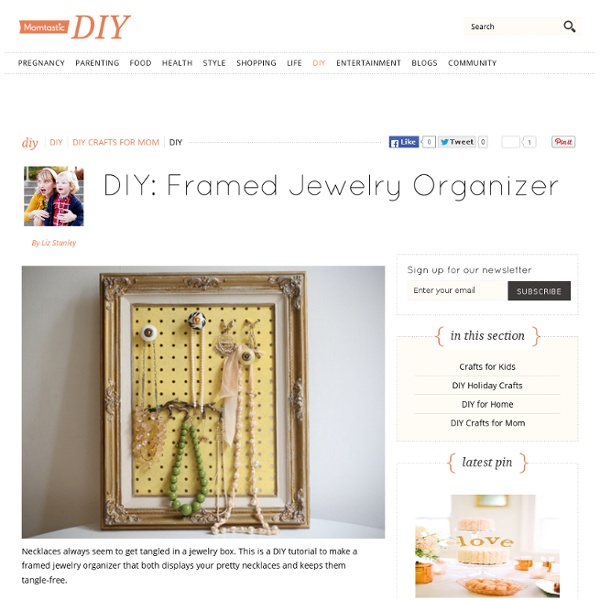 Framed Jewelry Organizer