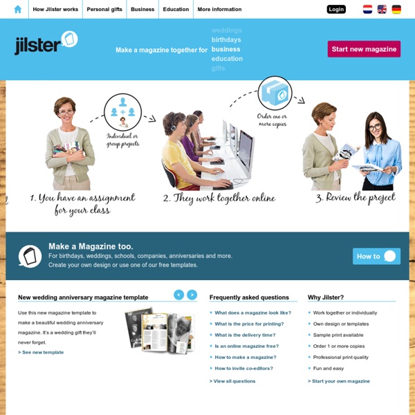 Jilster - Co-create and publish your own magazine the easy way.