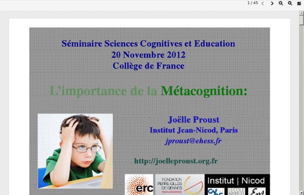 Www.college-de-france.fr/media/stanislas-dehaene/UPL5422186898395991860_JoelleProust_ImportanceMC_CollFrance2012.pdf