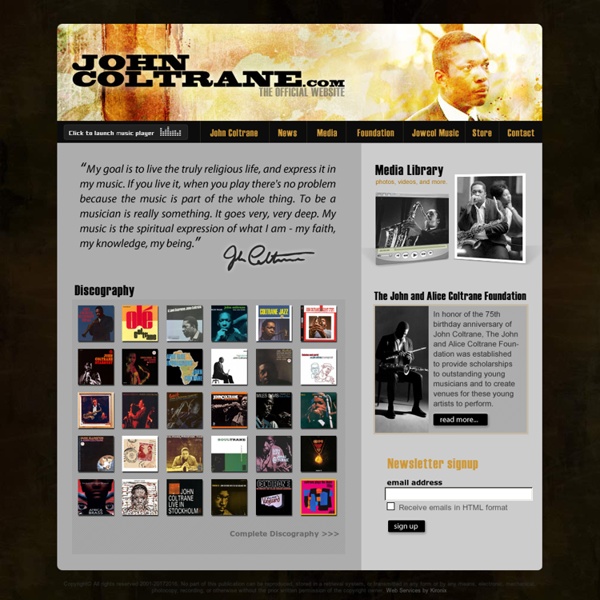 John Coltrane - The Official Site