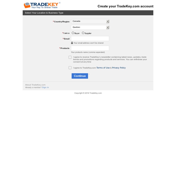 Join Free - Tradekey.com