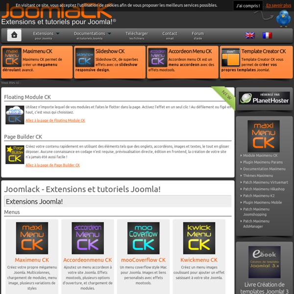 Joomlack - Extensions et tutoriels Joomla! - Joomlack - Extensions et tutoriels Joomla!