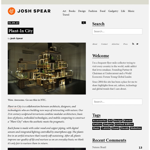 The Josh Spear Blog — Trendspotting