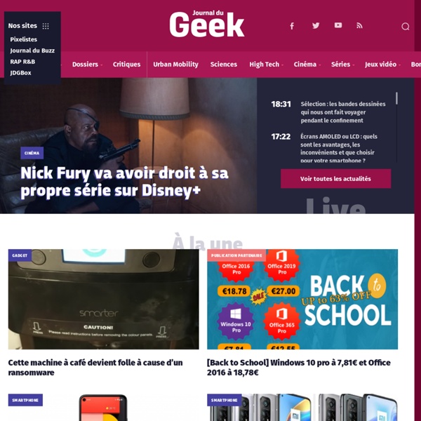 Les Tests du Geek - le Journal du Geek