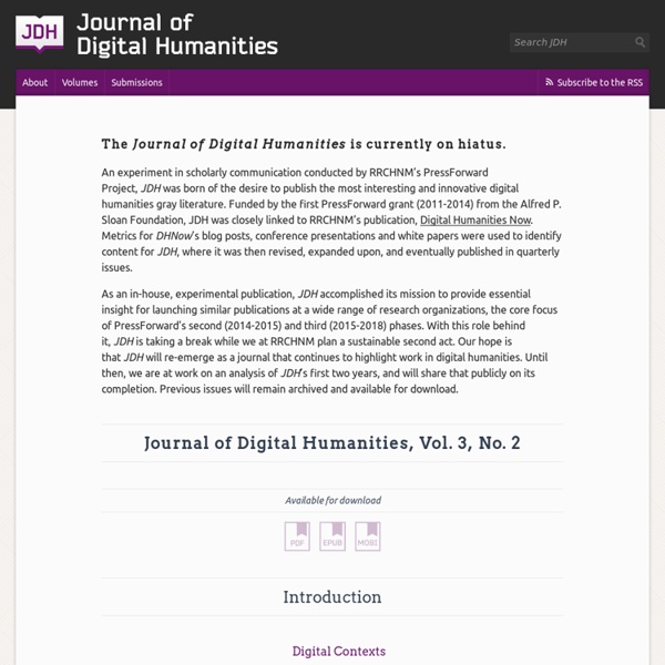 Journal of Digital Humanities