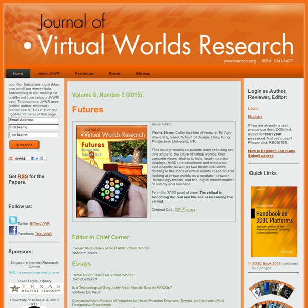 Journal of Virtual Worlds Research