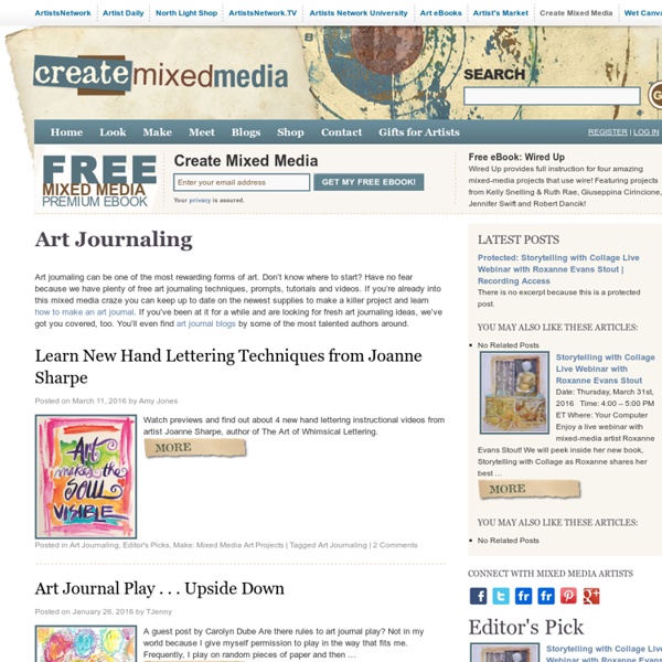 Art Journal Ideas, Tutorials & Art Journaling Techniques