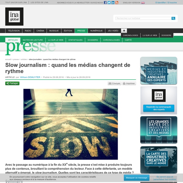 Slow journalism : quand les médias changent de rythme