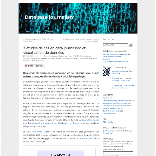 7 études de cas en data journalism et visualisation de données