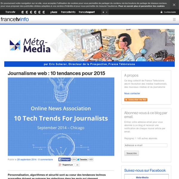Journalisme web : 10 tendances pour 2015