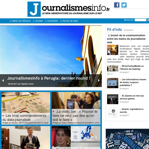Le web observatoire du journalisme sur Internet