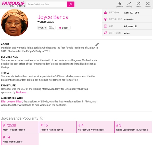 Joyce Banda - Bio, Facts, Family