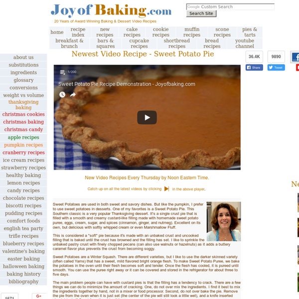 Baking & Dessert Recipes & Videos - Joyofbaking.com *Tested Recipes*