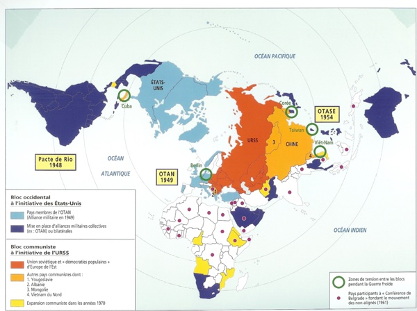 Carte de la Guerre froide