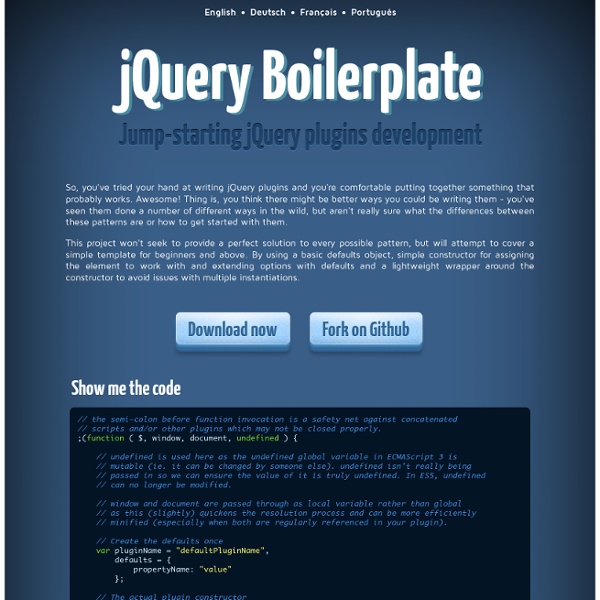 jQuery Boilerplate