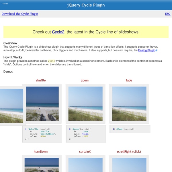 JQuery Cycle Plugin