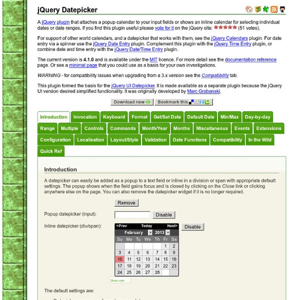 jQuery Datepicker