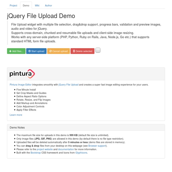 jQuery File Upload Demo