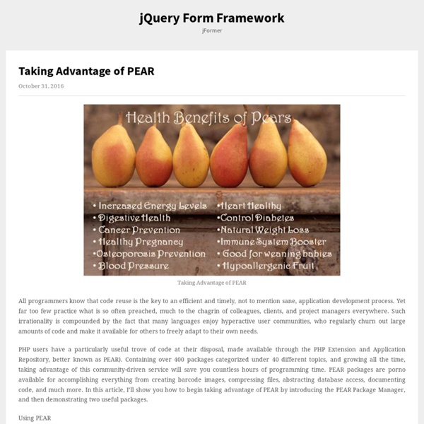 jQuery Form Framework - jFormer