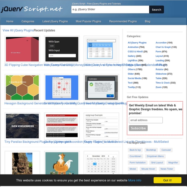 Free jQuery Plugins and Tutorials - jQuery Script