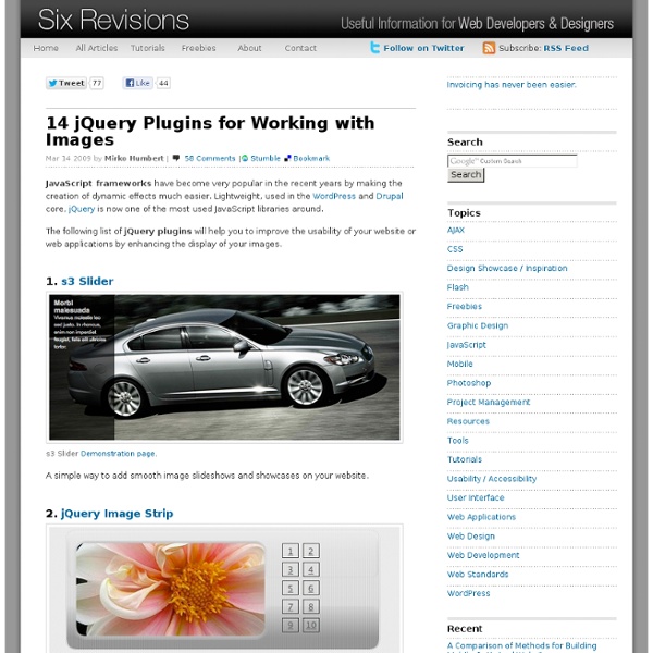 14 jQuery Plugins for Working with Images