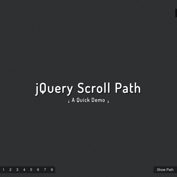 jQuery Scroll Path