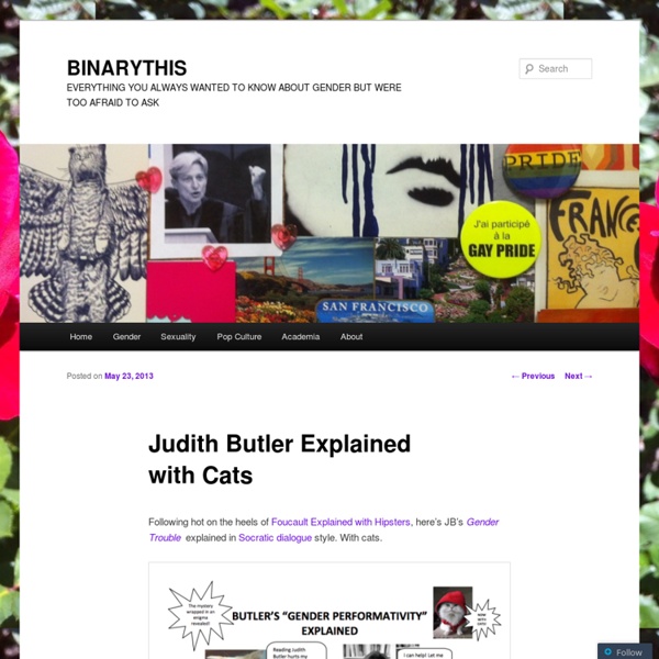 Judith Butler Explained with Cats