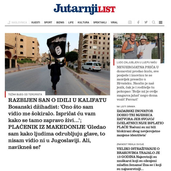Jutarnji.hr - portal Jutarnjeg lista za vijesti, komentare, sport, zabavu i lifestyle