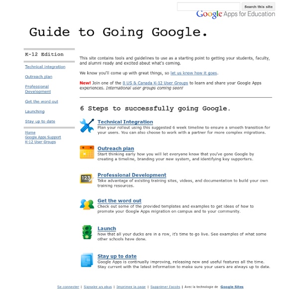 K12 Guide to going Google