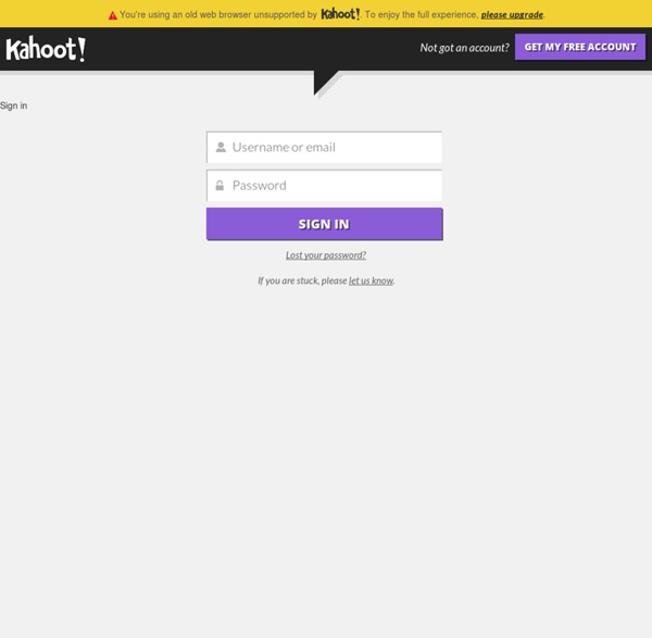 Kahoot! - Login