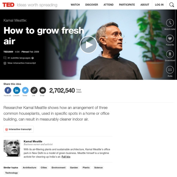 Kamal Meattle: How to grow fresh air